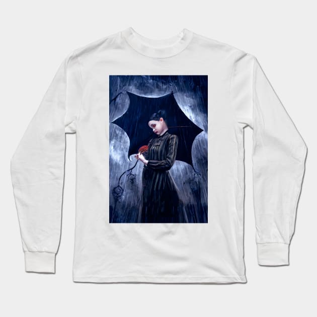 Wednesday addams Series Cover recreated Long Sleeve T-Shirt by AIPerfection